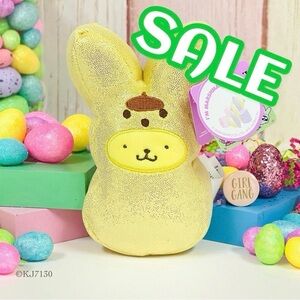 Easter Sanrio Pompompurin x Peeps Marshmallow Scented Bunny Plush NWT 6”